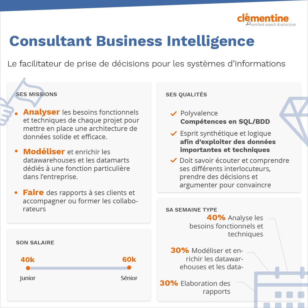 Consultant BI infographie