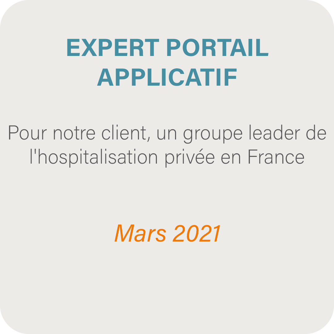 Expert portail applicatif